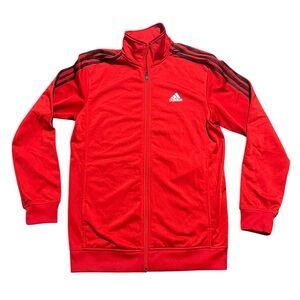 adidas Men’s Full Zip Red Track Jacket Size Small